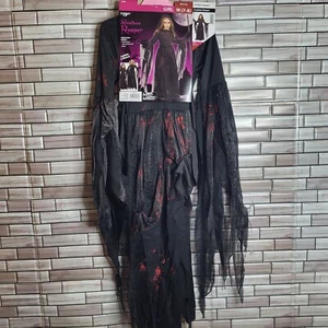 New Soulless Reaper Halloween Costume Girl's Medium 7-8 Black Dress Up Outfit - Picture 1 of 14