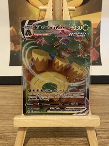 Pokémon TCG Rillaboom VMAX Fusion Strike 023/264 Holo Ultra Rare - Picture 1 of 2