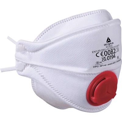 DELTAPLUS Delta Plus M1305V FFP3 Foldable Facial Filter Masks with Valve – Box of 10
