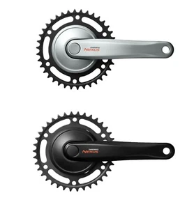 Shimano Nexus Kurbelgarnitur FC-C6000 38 Zähne Silber oder Schwarz 170mm 4 Kant - Picture 1 of 3