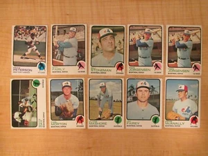1973 Topps Baseball Lot of 10 - Picture 1 of 2