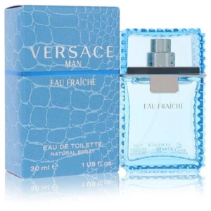 Versace Man by Versace Eau Fraiche Eau De Toilette Spray (Blue) 1 oz For Men - Picture 1 of 1