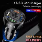 Portable 4 Port Car Charger with Dual Adapter Socket Powerful and Stylish