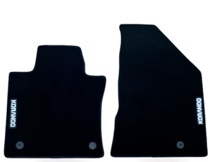 Front Car Floor Mats Velour For SsangYong Korando Waterproof Carpet Liners 2pcs - Picture 1 of 4