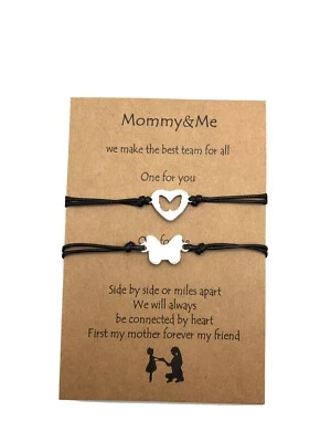 Mommy and Me Butterfly I love you Mother Day Daughter Gift Bracelet  - Image 1 of 3