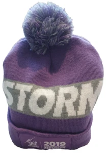 NRL Melbourne Storm 2019 Member Supporter Beanie Acrylic Knitted Head Cap - Picture 1 of 5