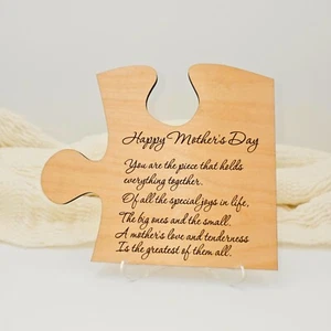 Mom Puzzle Sign for Mother's Day Gift, Birthday. Custom Puzzle for Mom - Picture 1 of 19