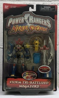 Power Rangers Ninja Storm 6" Storm Tri-Battlized Megazord Bandai SEALED READ - Imagem 1 de 3
