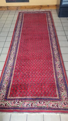 Винтажный подлинный ручной работы традиционный восточный ковер 100% шерсти ворс 43 «124» - Изображение 1 из 4