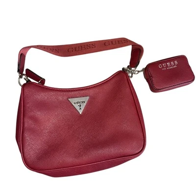 Bolso Hobo Bandolera Guess Mini Rojo Nuevo Foto 1 de 3