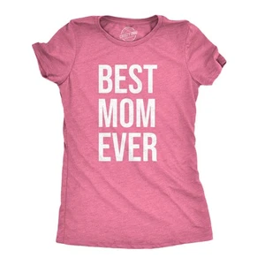 Womens Best Mom Ever T shirt Funny Mama Gift Mothers Day Cute Life Saying Tees - Picture 1 of 14