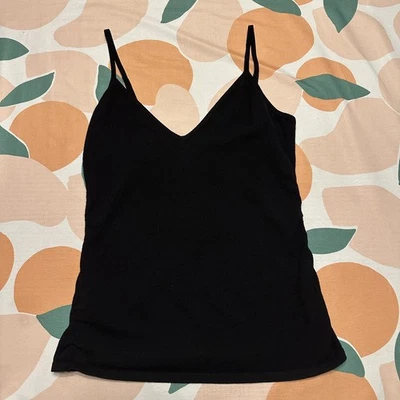 Camiseta sin mangas Trina Turk camisola sin mangas para mujer pequeña negra rayón mezcla de nailon Foto 1 de 4