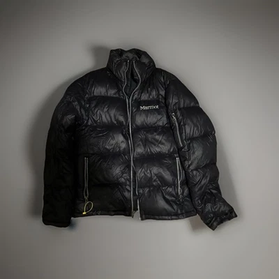 Marmot Ares Down Jacket Black Men’s 700-Fill Puffer Coat – Style A73090 – Size S - Image 1 of 4