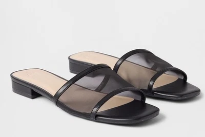 NUEVAS sandalias sin cordones de malla GAP para mujer ~ negras talla 10 Foto 1 de 4