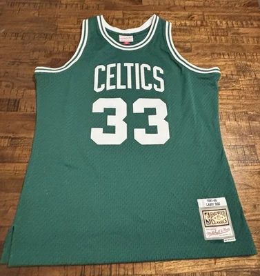 Футболка свингмена НБА Mitchell & Ness Larry Bird зеленая 1985-86 размер L Celtics новая без ценников - Изображение 1 из 4
