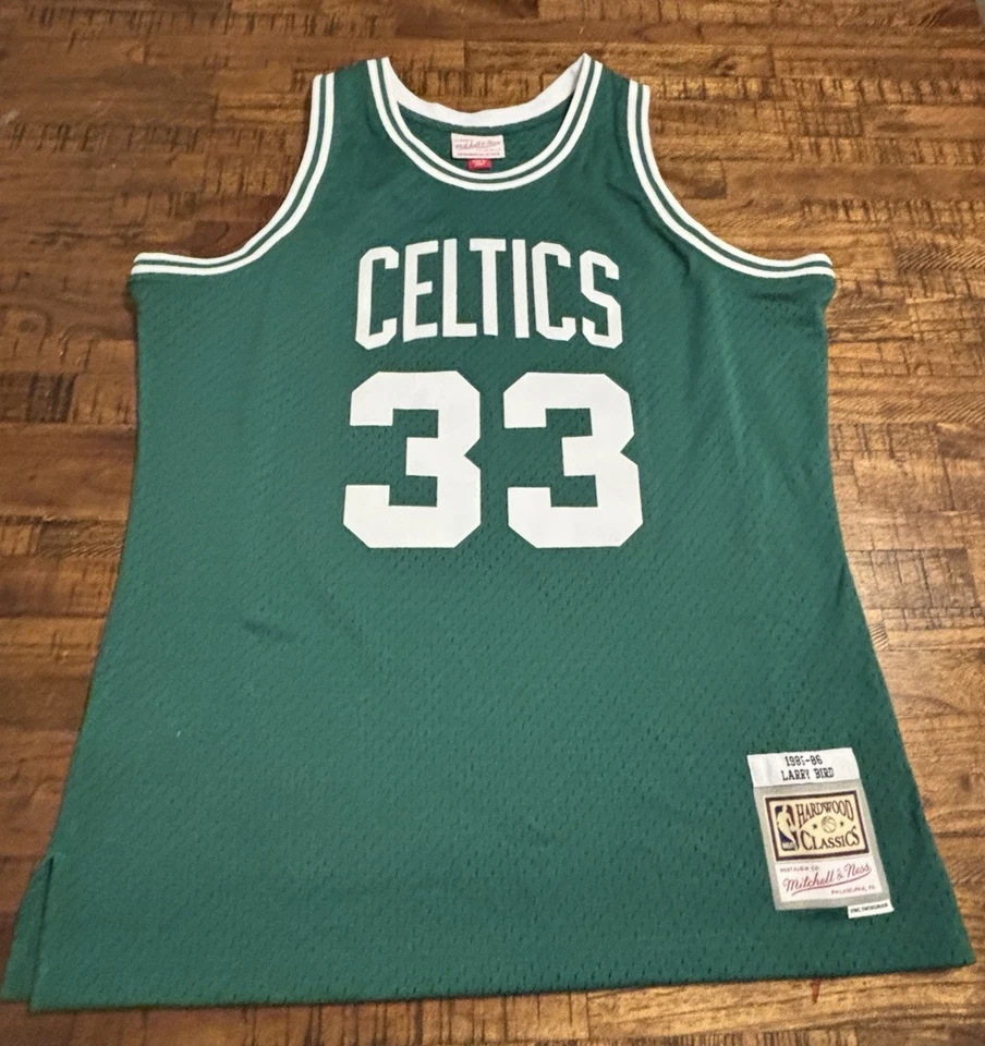 Camiseta Mitchell & Ness Larry Bird Verde 1985-86 Swingman NBA Talla L Celtics Nueva Sin Etiquetas Foto 1 de 4