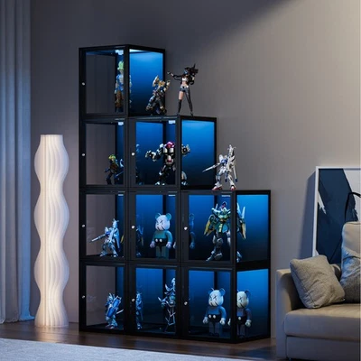 Витрина DoCred шкаф фигурки витрина с замком витрина со светодиодной подсветкой - Изображение 1 из 4