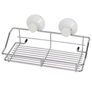 Evelyne Stainless Steel Shower Soap Wire Rack Suction Cups Organizer Storage
