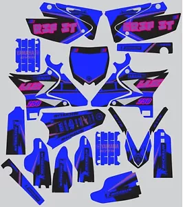 Gráficos para 2002-2016 Yamaha YZ250 YZ 250 OVNI Rediseñados Sudarios Calcomanías Pegatinas - Imagen 1 de 1