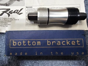Real Product Design CroMoly Sealed Bottom Bracket 68 X 115mm English USA Made - Picture 1 of 5