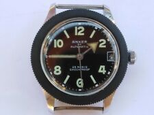 ANCER 01 Automatic 25 Rubis Cal 313 Men's Watch Black Dial
