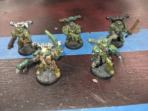 Five Metal Plague Marines #1 Chaos Nurgle Fuera de Uso Games Workshop 40K DeathGuard - Imagen 1 de 4