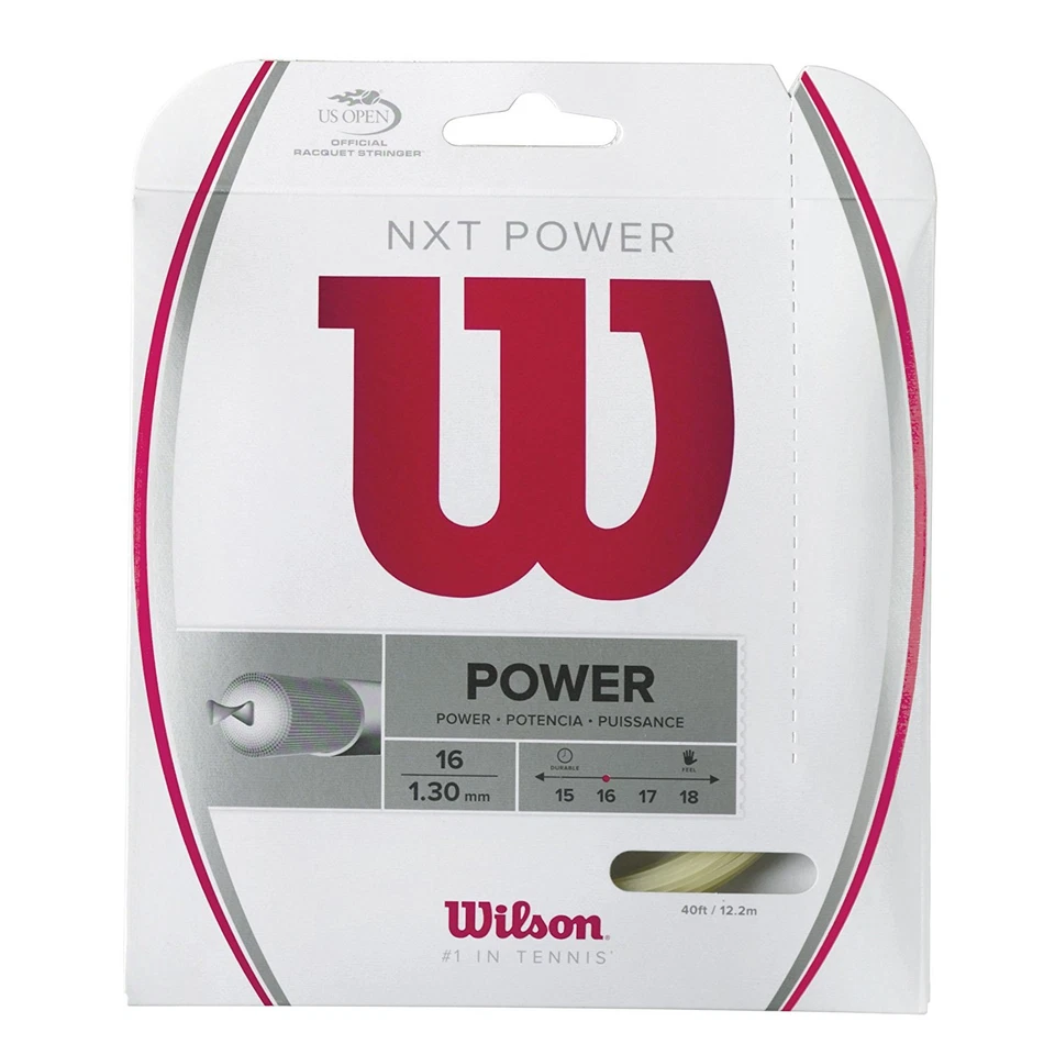 Wilson NXT Power 16g Tennis String - 2 Sets