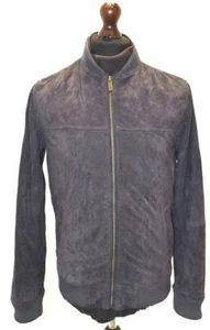 FatFace Mens Copper & Black Suede Bomber Jacket            B116 - Picture 1 of 7