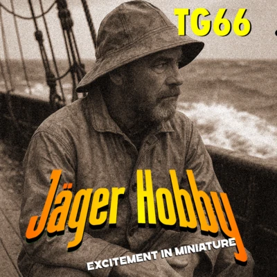 JAGER HOBBY TG66 Seated Sailing Ship Crew Figure – Oilskin Coat, Sou’wester Hat, and Sea Boo