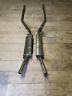 Triumph Tr5 Tr6 Twin Box Sports Exhaust Stainless Steel, Upswept Exit Pipe