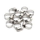 10pcs 9-16MM Stainless Steel Car Vehicle Drive Hose Clamp Fuel Line Worm Clip