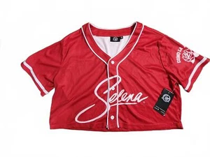 Selena Cropped Baseball Jersey, Size Xl - Picture 1 of 1