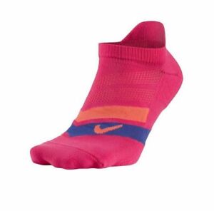 Nike Unisex SX5466 635 Performanced Cushioned Running Socks Dri-Fit Pink ( XL ) 
