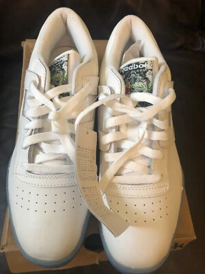 Men’s White Workout Clean Reebok Classic Trainers Size 5