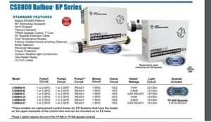 HYDRO-QUIP OUTDOOR CONTROL SYSTEM CS8800-C Spa Pack Balboa BP Series w/ Heater - Picture 1 of 1