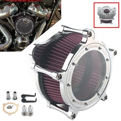 Filtro de admisión de filtro de aire Clarity rojo para Harley Touring Road King Street Glide Foto 1 de 4