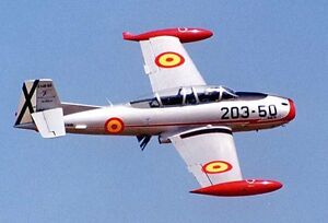 Hispano HA-200 Saeta Advance Jet Trainer Aircraft Mahogany Wood Model Large New