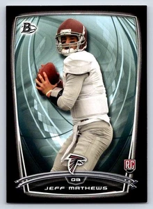 2014 Bowman 11 Jeff Mathews Rookies Black Atlanta Falcons Football Card - Picture 1 of 2
