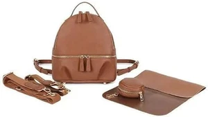 Leather Diaper Backpack for Everyday use - Travel Backpack - Large Capacity N... - Picture 1 of 14