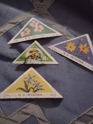 Estampillas postales Waffle Flower 4 de julio sentimientos patrióticos estrellas Foto 1 de 4