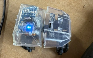 Knex Roller Coaster Car Clear Color -blue Lights - Rare Micro K'nex Part - Picture 1 of 6