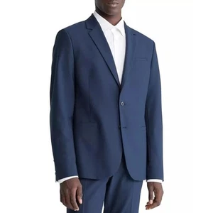 Calvin Klein Men's Dark Sapphire Refined Slim-Fit Stretch Suit Jacket Size M - Picture 1 of 6