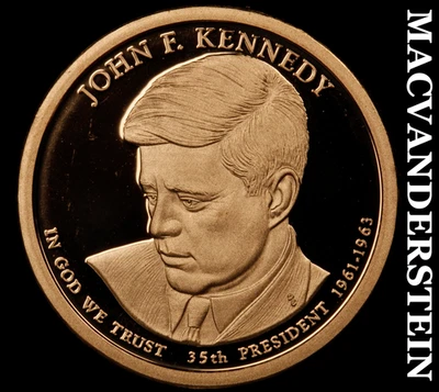 2015 年 S 版约翰·F·肯尼迪总统美元-精选宝石精制光泽 #G2693 — 第 1/2 张图片