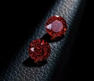 1.00 ct 6.50mm-Diamant Klasse-FL-D- . Zertifikat GrA Farbe Rot - Bild 1 von 4