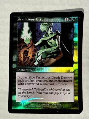 Pernicious Deed - Foil - Apocalypse - Magic The Gathering - Lighty Played - ExNm - Image 1 of 3