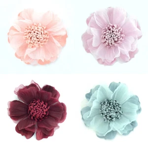 Künstliche Blume Zuhause Hochzeit Party 5 Stck. 5,5 CM verbrannt weich gegrillt Flatback - Bild 1 von 25