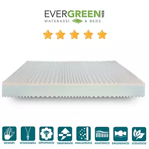 Materasso Matrimoniale Memory Foam Ortopedico a Onda Massaggiante Sfoderabile - Foto 1 di 4