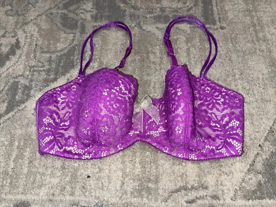 b.tempted by Wacoal Ciao Bella балконет бюстгальтер розовый фиолетовый 32DD 953144 - Изображение 1 из 4