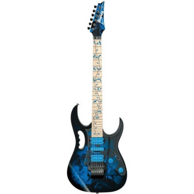Guitarra Eléctrica Ibanez JEM77P-BFP Steve Vai Signature Serie JEM, Azul Floral Foto 1 de 4