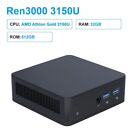 GenMachine AMD Ren3000 3150U Mini PC Win10/11 WIFI5 2.4GHz-3.3GHz DDR4 gamer PC